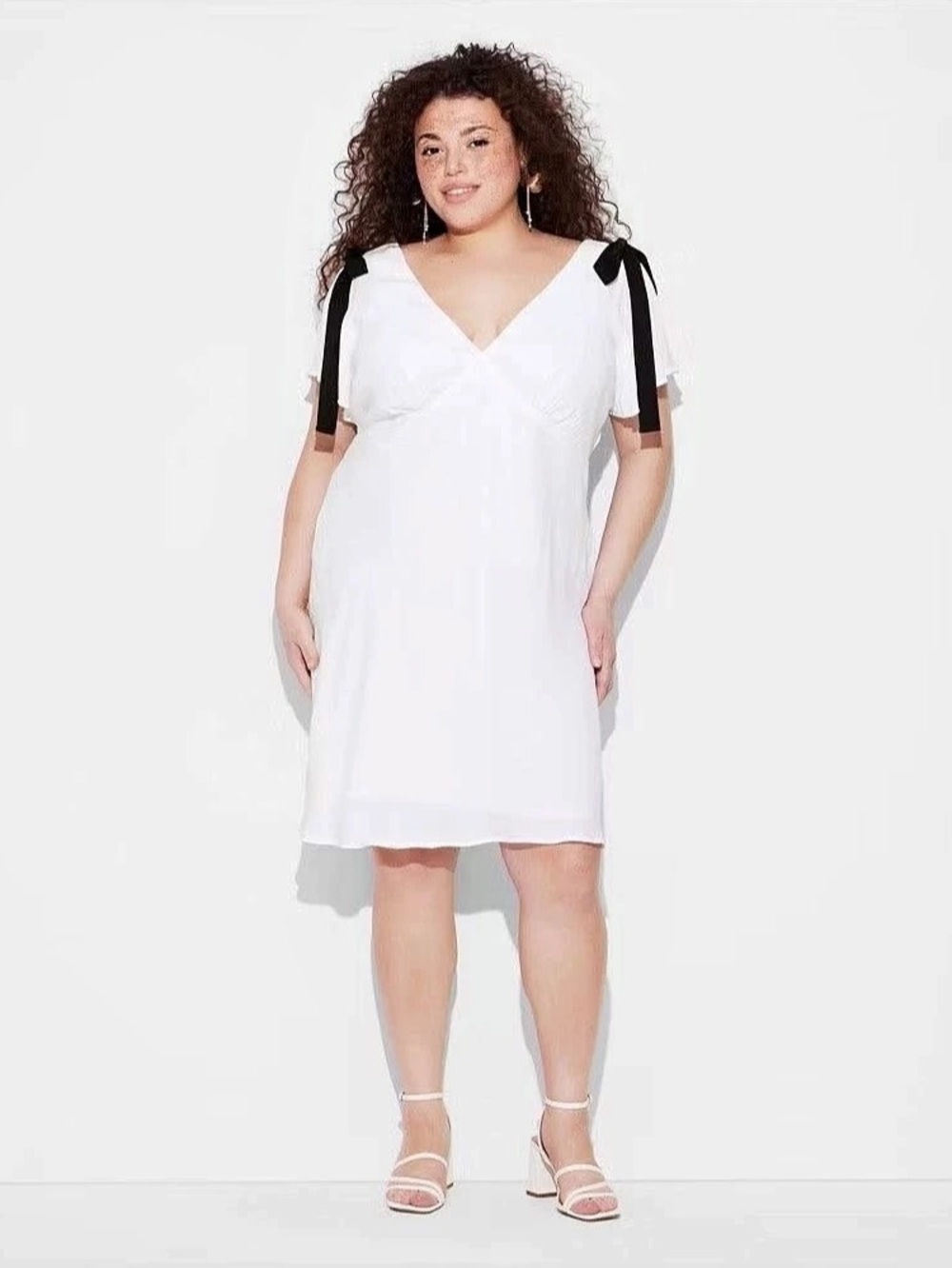 Wild Fable Mini Dress in White & Black Size 2X NWT